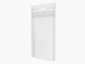 Mylar Pouch Plastic Bag Mockup 02 Model 3D