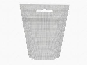 Mylar Pouch Plastic Bag Mockup 02 Model 3D