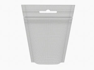 Mockup di sacchetto di plastica con custodia in Mylar 02 Modello 3D