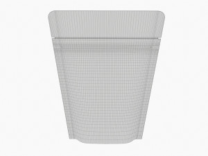 Mylar Pouch Plastic Bag Mockup 03 Modelo 3D