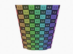 Mylar Pouch Plastic Bag Mockup 06 Model 3D