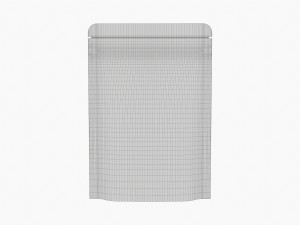 Mylar Pouch Plastic Bag Mockup 07 3D Model