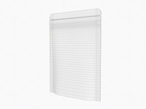 Mylar Pouch Plastic Bag Mockup 07 3D Model