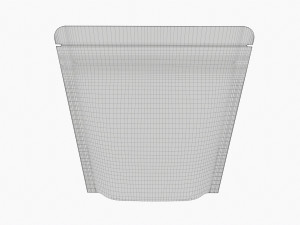 Mylar Pouch Plastic Bag Mockup 07 3D Model