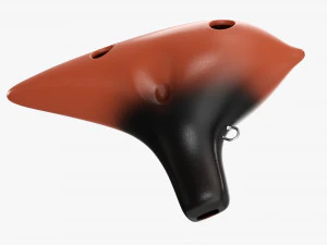 Ocarina Wind Music Instrument 3D Model