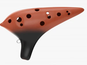 Ocarina Wind Music Instrument 3D Model