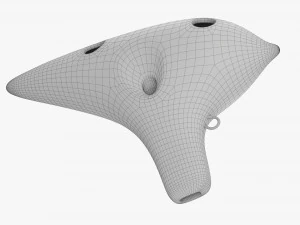 Ocarina Wind Music Instrument 3D Model