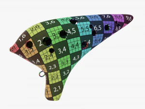 Ocarina Wind Music Instrument 3D Model