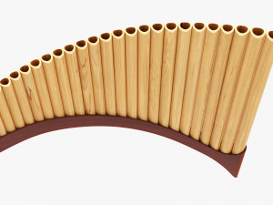 Pan Flute 25-Pipe 3D Model