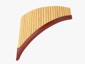 Pan Flute 25-Pipe 3D Model