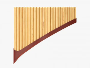 Flauta de pan de 25 tubos Modelo 3D