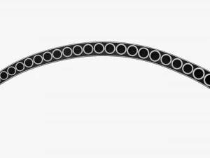 Flauta de pan de 25 tubos Modelo 3D