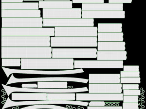 Pan Flute 25-Pipe 3D Model