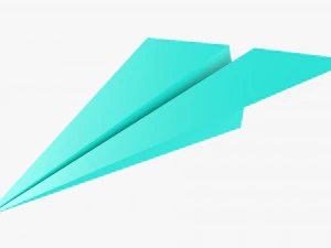 Aeroplano di carta 01 Modello 3D