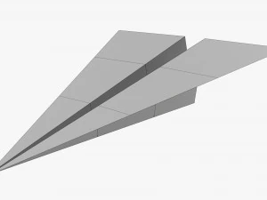 Aeroplano di carta 01 Modello 3D