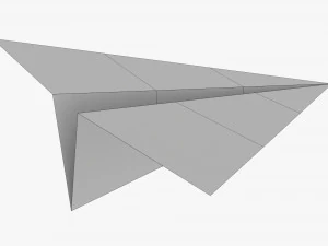 Aeroplano di carta 01 Modello 3D