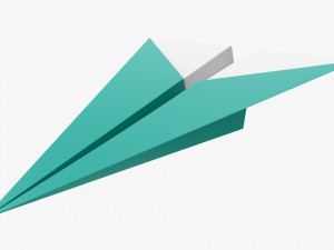 Paper Airplane 02 3D Модель