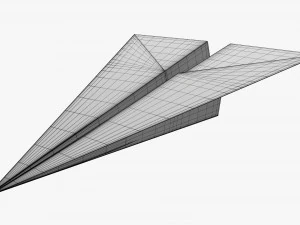 Paper Airplane 02 3D Model