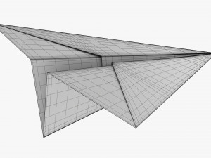 Paper Airplane 02 3D Модель
