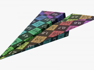 Paper Airplane 02 3D Model