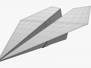 Paper Airplane 03 3D Model