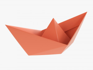 Paper Ship 3D Model