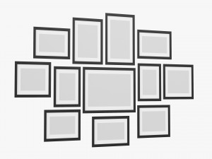 Photo Frame Set 01 Modelo 3D