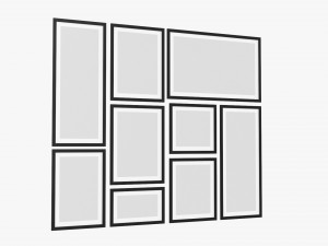 Photo Frame Set 02 3D Модель