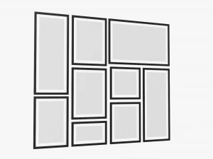 Photo Frame Set 02 3D Model