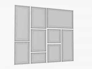 Photo Frame Set 02 3D Model