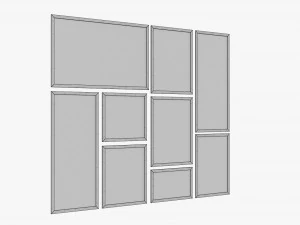 Photo Frame Set 02 3D Model