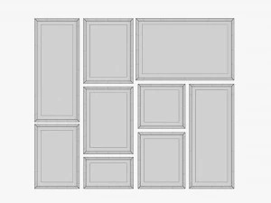 Photo Frame Set 02 3D Model