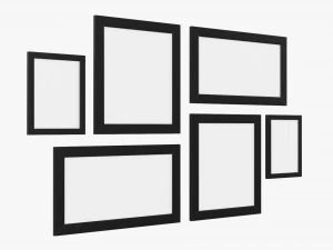 Photo Frame Set 03 3D Model