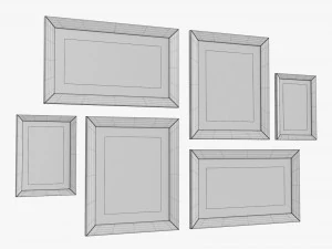 Photo Frame Set 03 3D Model