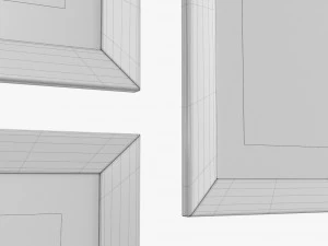 Photo Frame Set 03 3D Model
