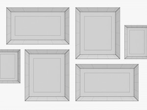 Photo Frame Set 03 Model 3D
