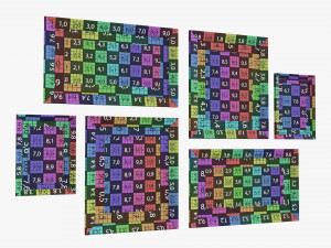 Photo Frame Set 03 Model 3D