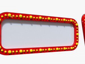 Retro Light Frame Set 3D Model