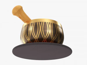 Tigela de canto tibetana Modelo 3D
