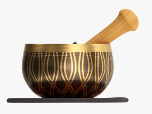 Tigela de canto tibetana Modelo 3D