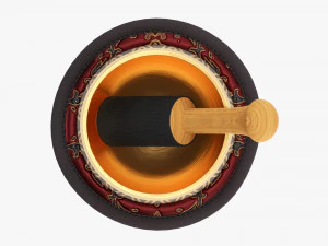 Tigela de canto tibetana Modelo 3D