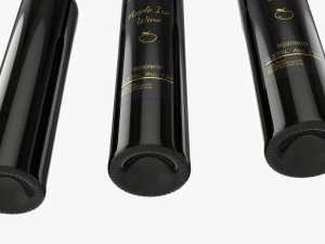 Wine Bottle Mockup 17 3D Model