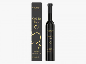 Wine Bottle Mockup 17 Paper Box Modello 3D