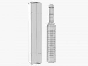 Wine Bottle Mockup 17 Paper Box Modello 3D