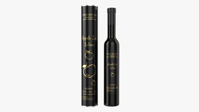 Wine Bottle Mockup 17 Tin Tube Modèle 3D .c4d .max .obj .3ds .fbx .stl .blend 