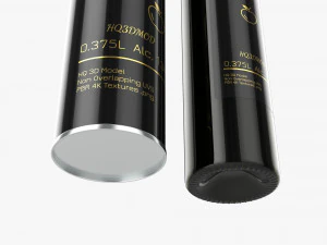 Wine Bottle Mockup 17 Tin Tube 3D Model