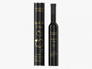Wine Bottle Mockup 17 Tin Tube Modèle 3D