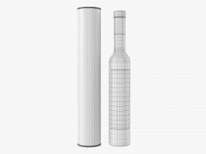 Wine Bottle Mockup 17 Tin Tube Modèle 3D