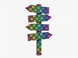 Wooden Signboards 02 3D Model