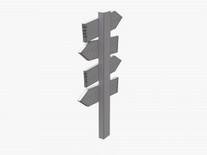 Wooden Signboards 02v2 Modelo 3D